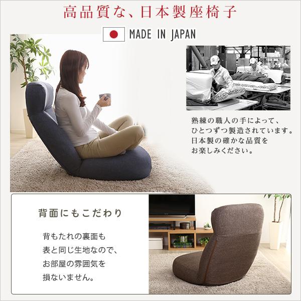 座椅子 リクライニング 折り畳み 折りたたみ チェア 日本製 ハイバック フルフラット 【納期E】【szo-sh-07-sbz】