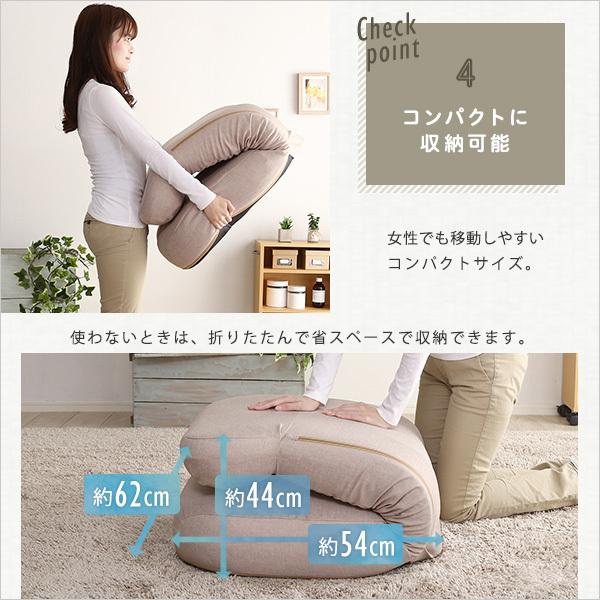 座椅子 リクライニング 折り畳み 折りたたみ チェア 日本製 ハイバック フルフラット 【納期E】【szo-sh-07-sbz】