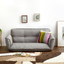 カウチソファ 2人掛け 布地 ファブリック カウチ ソファー おしゃれ ひじ掛け 肘付き 北欧 日本製 国産 リクライニング 脚 取り外し ローソファ 座椅子 二人掛 【納期E】【szo-sh-07-thn】