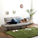 カウチソファ 2人掛け 布地 ファブリック カウチ ソファー おしゃれ ひじ掛け 肘付き 北欧 日本製 国産 リクライニング 脚 取り外し ローソファ 座椅子 二人掛 【納期E】【szo-sh-07-thn】