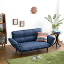 カウチソファ 2人掛け 布地 ファブリック カウチ ソファー おしゃれ ひじ掛け 肘付き 北欧 日本製 国産 リクライニング 脚 取り外し ローソファ 座椅子 二人掛 【納期E】【szo-sh-07-thn】