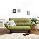 カウチソファ 2人掛け 布地 ファブリック カウチ ソファー おしゃれ ひじ掛け 肘付き 北欧 日本製 国産 リクライニング 脚 取り外し ローソファ 座椅子 二人掛 【納期E】【szo-sh-07-thn】