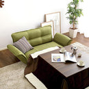 カウチソファ 2人掛け 布地 ファブリック カウチ ソファー おしゃれ ひじ掛け 肘付き 北欧 日本製 国産 リクライニング 脚 取り外し ローソファ 座椅子 二人掛 【納期E】【szo-sh-07-thn】