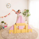 積み木 クッション 知育玩具 素材 安心 安全 革 PVCレザー 保育園 幼稚園 託児所 病院 キッズスペース 商業施設 遊び場 プレイルーム 遊び道具 遊具 【10336】 【納期E】【szo-sh-07-tmk-8】