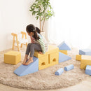 積み木 クッション 知育玩具 素材 安心 安全 革 PVCレザー 保育園 幼稚園 託児所 病院 キッズスペース 商業施設 遊び場 プレイルーム 遊び道具 遊具 【10336】 【納期E】【szo-sh-07-tmk-8】