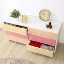 ワイドチェスト 3段 かわいい ガーリー 姫系 ピンク 【納期E】【szo-sh-08-ptr117】