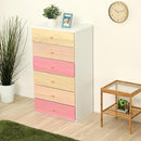 ハイチェスト 6段 姫系 ピンク 白 たんす 【納期E】【szo-sh-08-ptr60】