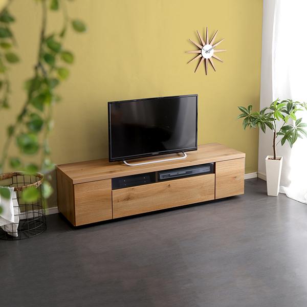 テレビ台 完成品 日本製 国産 シンプル テレビローボード 幅140cm 木目 引き戸 開き戸 引き出し 収納スペース 32型～50型対応 【納期E】【szo-sh-09-lms140】