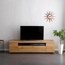 テレビ台 完成品 日本製 国産 シンプル テレビローボード 幅140cm 木目 引き戸 開き戸 引き出し 収納スペース 32型～50型対応 【納期E】【szo-sh-09-lms140】