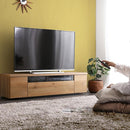 テレビ台 完成品 日本製 国産 シンプル テレビローボード 幅140cm 木目 引き戸 開き戸 引き出し 収納スペース 32型～50型対応 【納期E】【szo-sh-09-lms140】