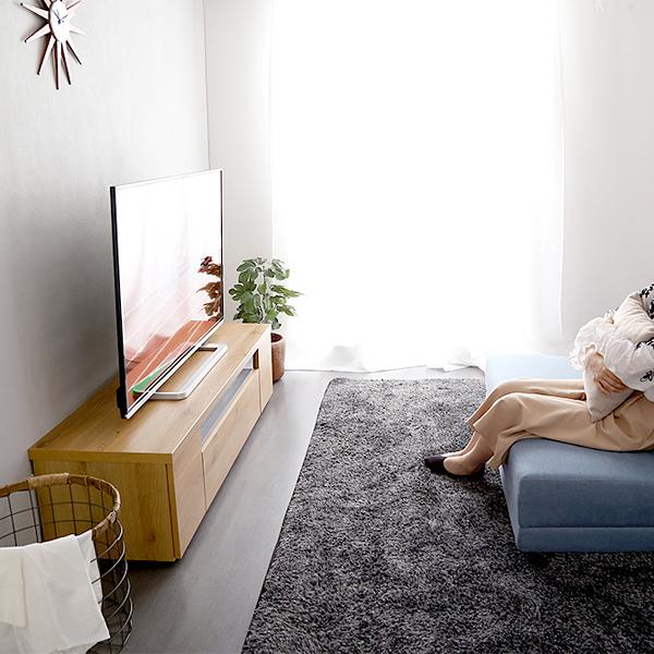 テレビ台 完成品 日本製 国産 シンプル テレビローボード 幅140cm 木目 引き戸 開き戸 引き出し 収納スペース 32型～50型対応 【納期E】【szo-sh-09-lms140】
