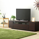 テレビ台 完成品 日本製 国産 シンプル テレビローボード 幅140cm 木目 引き戸 開き戸 引き出し 収納スペース 32型～50型対応 【納期E】【szo-sh-09-lms140】