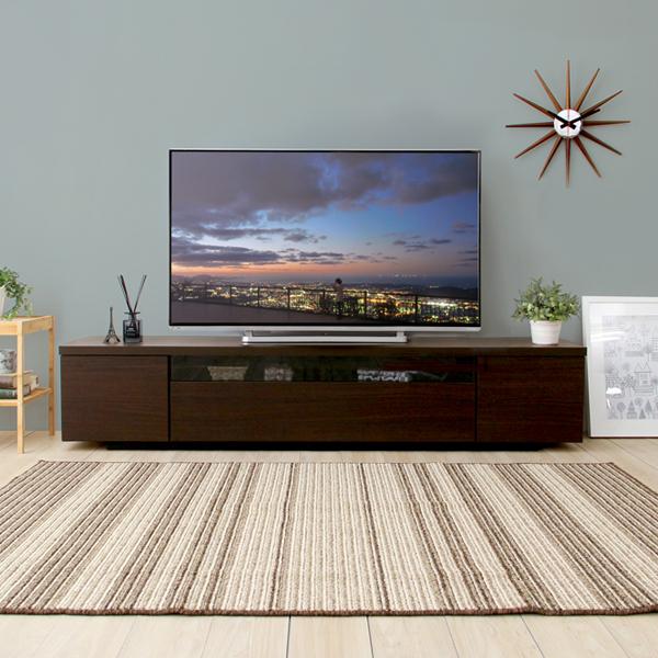 テレビ台 大型 ワイド 大サイズ 完成品 日本製 国産 シンプル テレビローボード 幅180cm 木目 引き戸 開き戸 引き出し 収納スペース 32型 50型 60型 70型 対応 【納期C】【szo-sh-09-lms180】