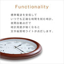 電波時計 壁 掛け時計 円形 ライト付き 見やすい 文字盤 【納期E】【szo-sh-11-0001】