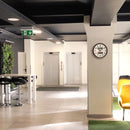 掛け時計 電波 おしゃれ 北欧 シンプル アナログ 温度計 湿度計 カレンダー付き デジタル表示 連続秒針 丸 円形 見やすい オフィス 職場 会社 家庭 リズム 【納期E】【szo-sh-11-03sr06】