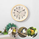 掛け時計 電波時計 壁時計 掛時計 見やすい シンプル おしゃれ かわいい ナチュラル 北欧 カフェ風 リビング ダイニング 鳥 鳴き声 野鳥 リズム製 RHYTHM 【納期E】【szo-sh-11-409sr06】