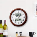 掛時計 壁掛け シチズン 電波時計 正確 狂わない カレンダー 湿度計 温度計 静音設計 夜間 秒針停止 【納期E】【szo-sh-11-4fy620】