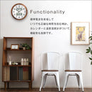 電波時計 壁掛け おしゃれ カレンダーつき 温度計 湿度計 表示 見やすい リビング ダイニング 寝室 音 静か メーカー保証 【納期E】【szo-sh-11-m617sr】