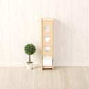 トイレットペーパー 収納 おしゃれ スリム トイレラック トイレ 収納 棚 トイレットペーパーホルダー 木製 【納期E】【szo-sh-12-bstr】