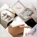 ドレッサー スツール付き 椅子セット 化粧台 ミラー 鏡 収納 引き出し コンセント ミニデスク 机 コンパクト 省スペース 一人暮らし ワンルーム マンション 【納期E】【szo-sh-12-drs】