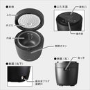 ライスポット 3合炊き 炊飯 低温調理 多機能 コンパクト おしゃれ スタイリッシュ シンプル ブラック 黒 厚釜 ジャー キッチン 家電 ひとり暮らし 一人暮らし 【納期E】【szo-sh-14-mrp】