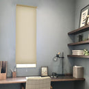 ロールスクリーン つっぱり式 突っ張り式 マンション 対応 原状復帰 回復 ロールアップカーテン 無地 オシャレ 間仕切り 目隠し プルコード 幅 60cm 高さ 135cm 【納期E】【szo-sh-16-h60】