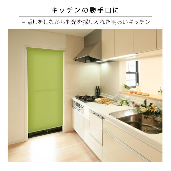 ロールスクリーン 突っ張り式 つっぱり式 賃貸 マンション 原状回復 復帰 採光 スクリーン ロールアップカーテン 仕切り パーテーション 階段 廊下 洗面所 窓 【納期E】【szo-sh-16-h90】