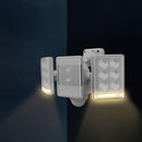 センサーライト 屋外 LEDライト 照明 防犯 ガレージ 倉庫 車庫 玄関 庭 9W 2灯 コンセント式 リモコン 遠隔操作 人感センサー 点灯 防雨 省エネ 角度調整 調節 【納期E】【szo-sh-17-ml01】