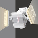 センサーライト 屋外 LEDライト 照明 防犯 ガレージ 倉庫 車庫 玄関 庭 9W 2灯 コンセント式 リモコン 遠隔操作 人感センサー 点灯 防雨 省エネ 角度調整 調節 【納期E】【szo-sh-17-ml01】