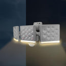 センサーライト 屋外 LED照明 防犯 ガレージ 倉庫 車庫 玄関 庭 物置き 蔵 倉 12W 3灯 LED コンセント リモコン 遠隔操作 防雨 角度調整 調節 クランプ ネジ止め 【納期E】【szo-sh-17-ml02】