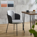 ダイニングチェア 椅子 おしゃれ モダン デザイン フェイクレザー調 クッション性 座面 背もたれ 肘掛け ひじ付き カーブ 丸み 形状 スチール脚 北欧 アメリカン 【納期E】【szo-sh-22-aft】