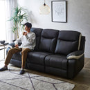 電動ソファ 3人掛け リクライニング 無段階 背もたれ ソファー ポケットコイル ボリューム 厚み フットレスト 足置き 肘掛け 高級感 黒 ブラック 茶色 ブラウン 【納期E】【szo-sh-24-esl-3】