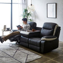 電動ソファ 3人掛け リクライニング 無段階 背もたれ ソファー ポケットコイル ボリューム 厚み フットレスト 足置き 肘掛け 高級感 黒 ブラック 茶色 ブラウン 【納期E】【szo-sh-24-esl-3】