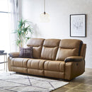 電動ソファ 3人掛け リクライニング 無段階 背もたれ ソファー ポケットコイル ボリューム 厚み フットレスト 足置き 肘掛け 高級感 黒 ブラック 茶色 ブラウン 【納期E】【szo-sh-24-esl-3】