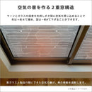 窓ガラスフィルム パネル 断熱 二重窓 掃き出し窓 冷暖房効率アップ 電気代節約 省エネ 貼るだけ 紫外線カット UV 透明 クリア シート 冬 寒さ 夏 暑さ対策 室内 【納期E】【szo-sh-25-nmp】