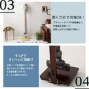 クリーナースタンド スティック型掃除機 収納 ラック 木製 シンプル ダイソン 他 【納期C】【szo-sjk】