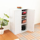 靴箱 収納 おしゃれ 玄関 カビ対策 ルーバー 扉 通気性 消臭 下駄箱 シューズボックス 幅60cm スリム 省スペース 大容量 ナチュラル シンプル 北欧 収納棚 単品 【納期C】【szo-slb-9060-1】