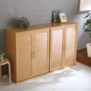 シューズラック 2個セット 下駄箱 シューズボックス ルーバー 扉 ドア 通気性 玄関収納 可動棚 ラック 収納棚 シンプル 北欧 おしゃれ ナチュラル 【納期A】【szo-slb-9075set】