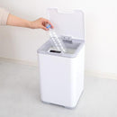 ゴミ箱 10L 自動開閉 センサー式 小型 小さい サイズ 白 ホワイト おしゃれ センサー ボタン 開く 閉じる 蓋 ふた 電池式 キッチン トイレ 洗面所 オフィス 【納期C】【szo-smco】