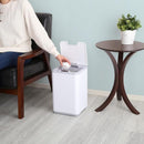 ゴミ箱 10L 自動開閉 センサー式 小型 小さい サイズ 白 ホワイト おしゃれ センサー ボタン 開く 閉じる 蓋 ふた 電池式 キッチン トイレ 洗面所 オフィス 【納期C】【szo-smco】
