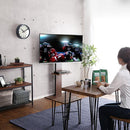 テレビスタンド ハイタイプ スイング式 首振り 棚付き | テレビ台 TVスタンド 角度調整 配線 コード 裏側 目隠し 背面 壁 ウォールディスプレイ 見やすい 棚 【納期C】【szo-swat-h-twat】