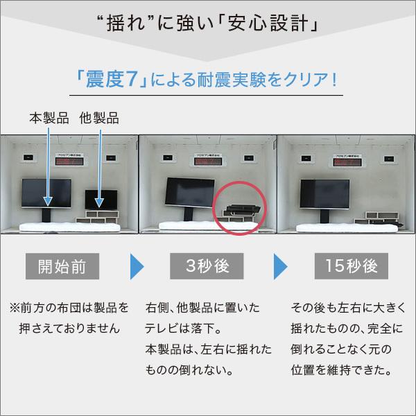 テレビスタンド ロータイプ スイング式 首振り | テレビ台 TVスタンド 角度調整 配線 コード 裏側 目隠し 背面 収納 壁寄せ オフィス 見やすい シンプル 【納期C】【szo-swat-l】