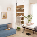 ラダーラック 突っ張り収納 つっぱりラック 天井 床 傷つけない 壁面収納 ディスプレイ 飾り 賃貸 マンション 穴空けない 間仕切り 仕切り 北欧 インテリア 【納期C】【szo-tlr-60】