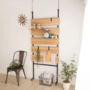 ラダーラック つっぱり収納 突っ張りラック 天井 床 ツッパリ 傷防止 壁面 収納 おしゃれ 賃貸 マンション 新築 穴あけない 棚板 間仕切り 西海岸風 カフェ風 【納期C】【szo-tlr-80】