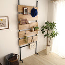 ラダーラック つっぱり収納 突っ張りラック 天井 床 ツッパリ 傷防止 壁面 収納 おしゃれ 賃貸 マンション 新築 穴あけない 棚板 間仕切り 西海岸風 カフェ風 【納期C】【szo-tlr-80】