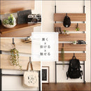 ラダーラック つっぱり収納 突っ張りラック 天井 床 ツッパリ 傷防止 壁面 収納 おしゃれ 賃貸 マンション 新築 穴あけない 棚板 間仕切り 西海岸風 カフェ風 【納期C】【szo-tlr-80】