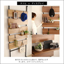 ラダーラック つっぱり収納 突っ張りラック 天井 床 ツッパリ 傷防止 壁面 収納 おしゃれ 賃貸 マンション 新築 穴あけない 棚板 間仕切り 西海岸風 カフェ風 【納期C】【szo-tlr-80】