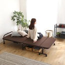 折りたたみベッド シングル コンパクト スリム 折り畳みベッド ウレタン 高反発 キャスター付き 安心 安全 耐荷重 パイプベッド 折りたたみ 折畳み シンプル 【納期C】【szo-ur30-64】