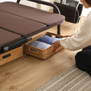 折りたたみベッド シングル コンパクト スリム 折り畳みベッド ウレタン 高反発 キャスター付き 安心 安全 耐荷重 パイプベッド 折りたたみ 折畳み シンプル 【納期C】【szo-ur30-64】