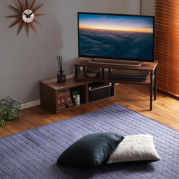 テレビ台 ローボード TV台 テレビボード 変形 コーナー コンパクト 伸縮 ビンテージ カフェ風 おしゃれ 西海岸 インテリア 一人暮らし ひとり暮らし ワンルーム 【納期A】【szo-va-75ex】